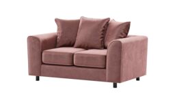 Dillon Velvet 2 Seater Sofa Bed, dirty pink