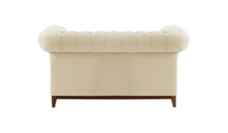 Chesterfield Wood 2-Seater Sofa, beige, Leg colour: aveo - thumbnail 3