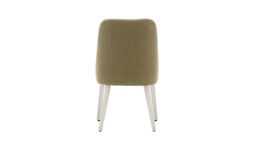 Albion Dining Chair, beige, Leg colour: white - thumbnail 2