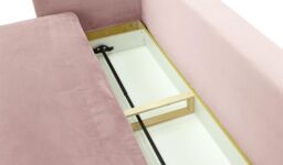 Darnet Sofa Bed with Storage, lilac, Leg colour: wax black - thumbnail 2