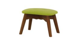 Ducon Mini Children's Footstool, lime, Leg colour: dark oak