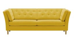 Viko 3 Seater Sofa, yellow