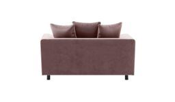 Dillon Velvet 2 Seater Sofa Bed, pastel pink - thumbnail 2