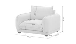 Bali Armchair, mink - thumbnail 2
