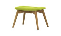 Ducon Footstool, lime, Leg colour: like oak