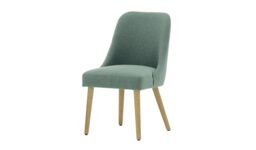 Albion Dining Chair, sky blue, Leg colour: like oak