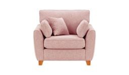 James Armchair, blush pink, Leg colour: aveo - thumbnail 1