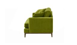 Covex Wood 2,5 Seater Sofa, olive green, Leg colour: wax black - thumbnail 3