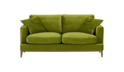Covex Wood 2,5 Seater Sofa, olive green, Leg colour: wax black - thumbnail 1