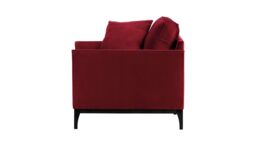 Linara Armchair, dark red, Leg colour: black - thumbnail 3