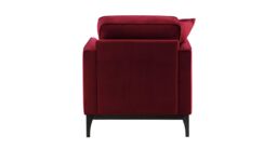 Linara Armchair, dark red, Leg colour: black - thumbnail 2