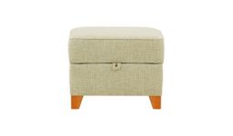 James Footstool with Storage, taupe, Leg colour: aveo