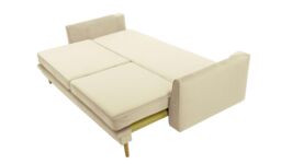 Cornelia Sofa Bed with Storage, light beige, Leg colour: like oak - thumbnail 2