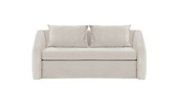 Alma 3 Seater Sofa Bed, light beige - thumbnail 1