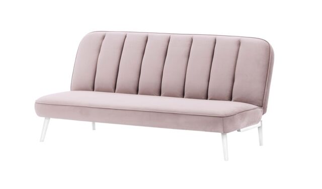 Lull Click-Click Sofa Bed, lilac, Leg colour: white - image 1