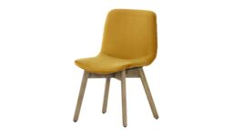 Felton Dining Chair Beech, olive green, Leg colour: like oak