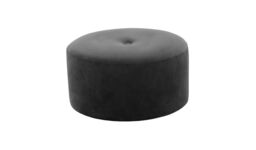 Flair Medium Round Pouffe 1 Button, graphite