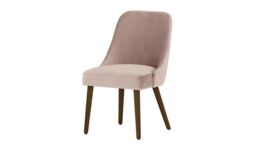 Albion Dining Chair with Stitching, graphite, Leg colour: dark oak