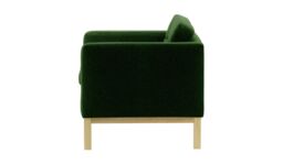 Normann Armchair, dark green, Leg colour: wax black - thumbnail 3