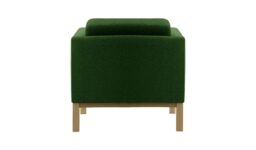 Normann Armchair, dark green, Leg colour: wax black - thumbnail 2