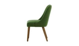 Albion Dining Chair, green, Leg colour: dark oak - thumbnail 3