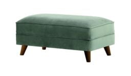 Magnus Footstool, light grey, Leg colour: like oak - thumbnail 3