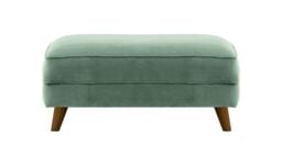 Magnus Footstool, light grey, Leg colour: like oak - thumbnail 2