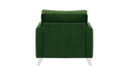 Magnus Armchair, dark green, Leg colour: white - thumbnail 2