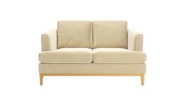 Scarlett 2 Seater Sofa, light beige, Leg colour: like oak - thumbnail 1