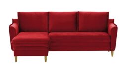 Amour Corner Sofa Bed With Storage, grey - thumbnail 1