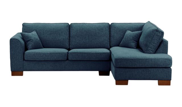 Avos Large Right Hand Corner Sofa, silver, Leg colour: aveo