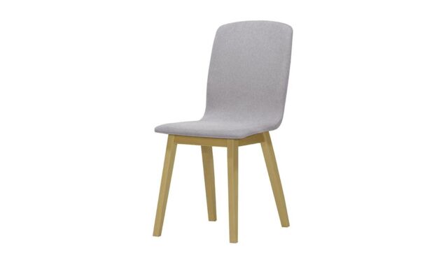 Cubo Dining Chair, light grey, Leg colour: like oak - image 1