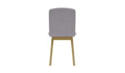 Cubo Dining Chair, light grey, Leg colour: like oak - thumbnail 2
