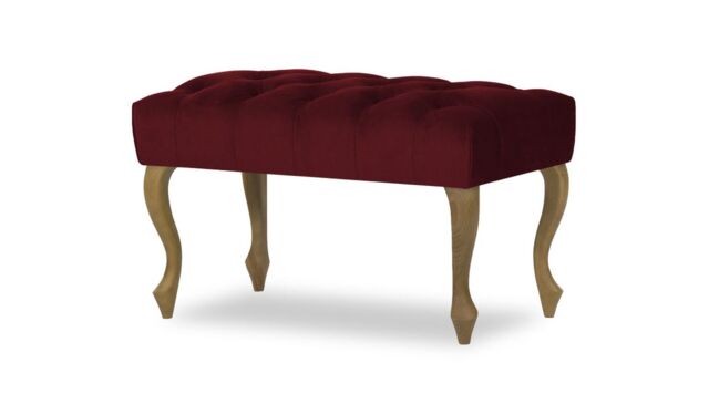 Elios Footstool 70, dark red