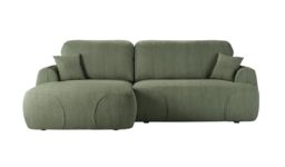 Satell left-hand corner sofa bed, Poso 46 - khaki