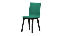 Lakri Dining Chair, turquoise, Leg colour: black