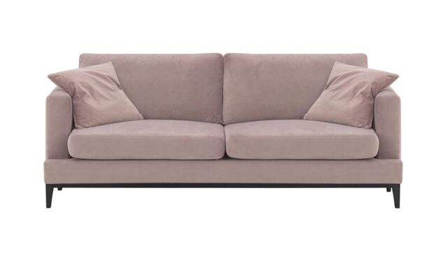 Covex Wood 3 Seater Sofa, lilac, Leg colour: black - image 1