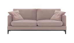 Covex Wood 3 Seater Sofa, lilac, Leg colour: black - thumbnail 1