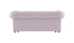 Chesterfield Max Borneo 2-seater sofa bed, lilac, Leg colour: wax black - thumbnail 3