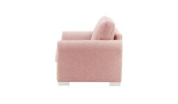 Bonna 2 Seater Sofa, blush pink, Leg colour: white - thumbnail 3