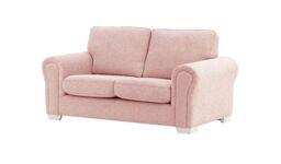 Bonna 2 Seater Sofa, blush pink, Leg colour: white - thumbnail 4