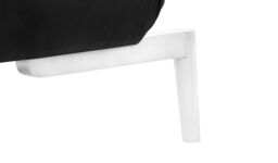 Lull Click-Click Sofa Bed, black, Leg colour: white - thumbnail 2