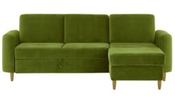 Elegance Corner Sofa Bed With Storage, mink
