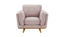 Gabrielle Armchair, lilac, Leg colour: aveo