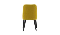 Albion Dining Chair, yellow, Leg colour: black - thumbnail 2