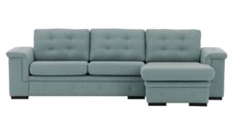 Dignity Right Hand Corner Sofa, pastel blue