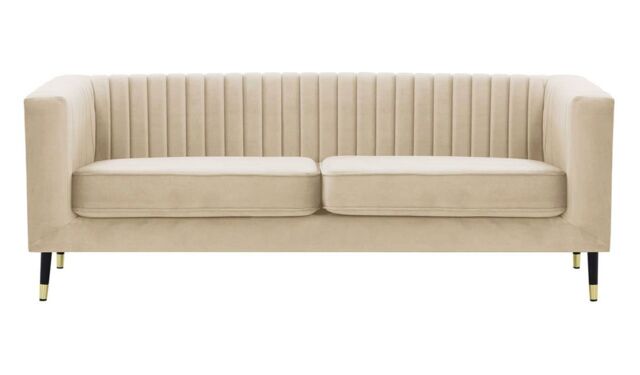 Slender 3 Seater Sofa, light beige - image 1