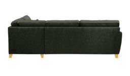 James Large Right Corner Sofa, charcoal, Leg colour: like oak - thumbnail 2