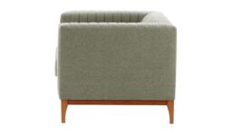 Slender Wood Armchair, grey, Leg colour: aveo - thumbnail 3