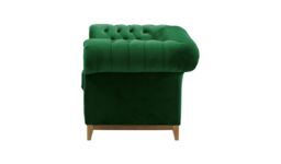 Chesterfield Grand 2 Seater Sofa, dark green, Leg colour: like oak - thumbnail 3